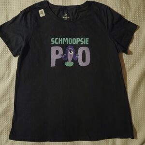 Disney Pixar Monster's Inc Schmoopsie Poo T-Shirt Women 1X Black